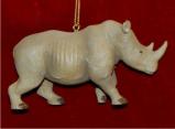 Rhino Christmas Ornament Personalized by Russell Rhodes