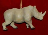 Rhino Christmas Ornament Personalized by RussellRhodes.com