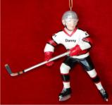 Moves Like Lightning Ice Hockey 3D Christmas Ornament Personalized by RussellRhodes.com