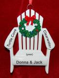 Family Christmas Ornament Relaxing in the Sun Personalized by RussellRhodes.com
