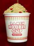 Cup of Ramen Christmas Ornament Personalized by RussellRhodes.com
