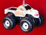 Zombie Monster Truck Christmas Ornament Personalized by Russell Rhodes