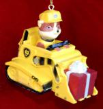 Paw Patrol We Can Construct It Christmas Ornament Personalized by RussellRhodes.com