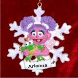 Abby in Winter Wonderland Christmas Ornament Personalized by RussellRhodes.com