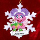 Abby in Winter Wonderland Christmas Ornament Personalized by RussellRhodes.com
