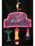 Hot Girls Night Out Christmas Ornament Personalized by Russell Rhodes