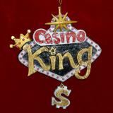 King of the Casino Christmas Ornament Personalized by RussellRhodes.com