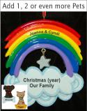 Lesbians In Love 1-4 Pets Christmas Ornament Personalized by RussellRhodes.com