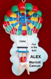 Parasailing in Paradise Christmas Ornament Blond Male Personalized by RussellRhodes.com