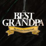 Best Grandpa Christmas Ornament Personalized by RussellRhodes.com
