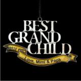 Best Grandchild Christmas Ornament Personalized by Russell Rhodes