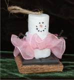 S'Mores: Petit & Poised Ballerina Christmas Ornament Personalized by Russell Rhodes