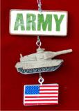Army Christmas Ornament Personalized by Russell Rhodes