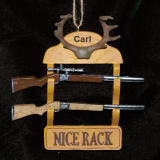 Hunting Christmas Ornament Deer Rack Personalized by RussellRhodes.com
