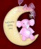 Welcome Sweet Baby Girl Christmas Ornament Personalized by RussellRhodes.com