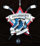 Hockey Christmas Ornament Personalized by RussellRhodes.com