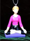 Yoga: Lotus Pose Christmas Ornament Personalized by Russell Rhodes