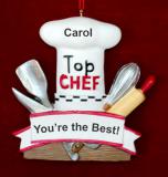 Top Chef Talent Christmas Ornament Personalized by RussellRhodes.com