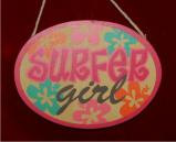 Surfer Girl Christmas Ornament Personalized by Russell Rhodes