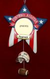 Superstar Football Frame Christmas Ornament Personalized by RussellRhodes.com