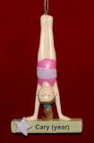 Gymnastics Handstand Christmas Ornament Personalized Personalized by RussellRhodes.com