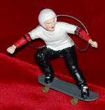 Skateboard Christmas Ornament Young Male or Female Personalized by RussellRhodes.com