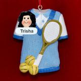 Tennis Ornament for Lady Personalized by RussellRhodes.com