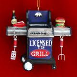 Dad Christmas Ornament Master at the Grill Personalized by RussellRhodes.com