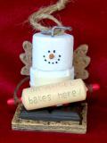 Baking Angel Christmas Ornament S'Mores Personalized by RussellRhodes.com