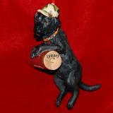 Black Labrador Dog Christmas Ornament Personalized by RussellRhodes.com