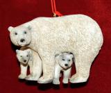 Polar Bear Christmas Ornament Personalized by RussellRhodes.com