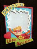 Daddy's Little Mischief Christmas Ornament Personalized by Russell Rhodes