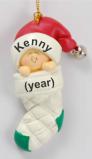 Bundled Up Baby Christmas Ornament Personalized by RussellRhodes.com