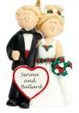 Wedding Christmas Ornament Both Blond Personalized by RussellRhodes.com