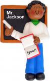 Teacher Christmas Ornament African American Male Personalized by RussellRhodes.com
