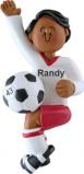 Soccer Christmas Ornament African American Male Personalized by RussellRhodes.com