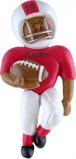 Football Player African American Christmas Ornament Personalized by Russell Rhodes