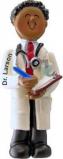 African American Male Doctor Christmas Ornament Personalized by Russell Rhodes