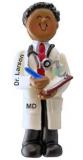 Medical School Graduation Christmas Ornament African American Male Personalized by RussellRhodes.com