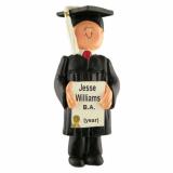 Graduation Male Christmas Ornament Personalized by Russell Rhodes