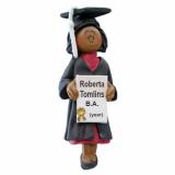 Graduation Christmas Ornament African American Female Personalized by RussellRhodes.com