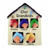 Ornament for Grandparents Christmas Ornament Early Xmas Morning 5 Grandkids Personalized by RussellRhodes.com