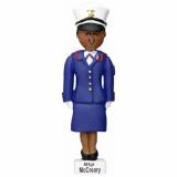 US Marine Christmas Ornament African American Female Personalized by RussellRhodes.com
