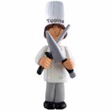 Culinary School Graduation Gift Idea Female Brown Hair Christmas Ornament Personalized by RussellRhodes.com