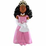 Princess Christmas Ornament African American Female Personalized by RussellRhodes.com