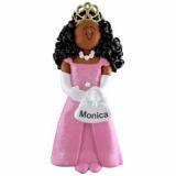 African-American Princess Personalized Christmas Ornament Personalized by RussellRhodes.com
