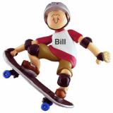Skateboard Champ Christmas Ornament Personalized by RussellRhodes.com