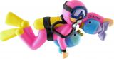 Scuba Female Christmas Ornament Personalized by Russell Rhodes
