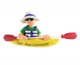 Kayak Male Christmas Ornament Personalized by RussellRhodes.com