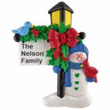 Family Winter Lamp Light Christmas Ornament Personalized by Russell Rhodes